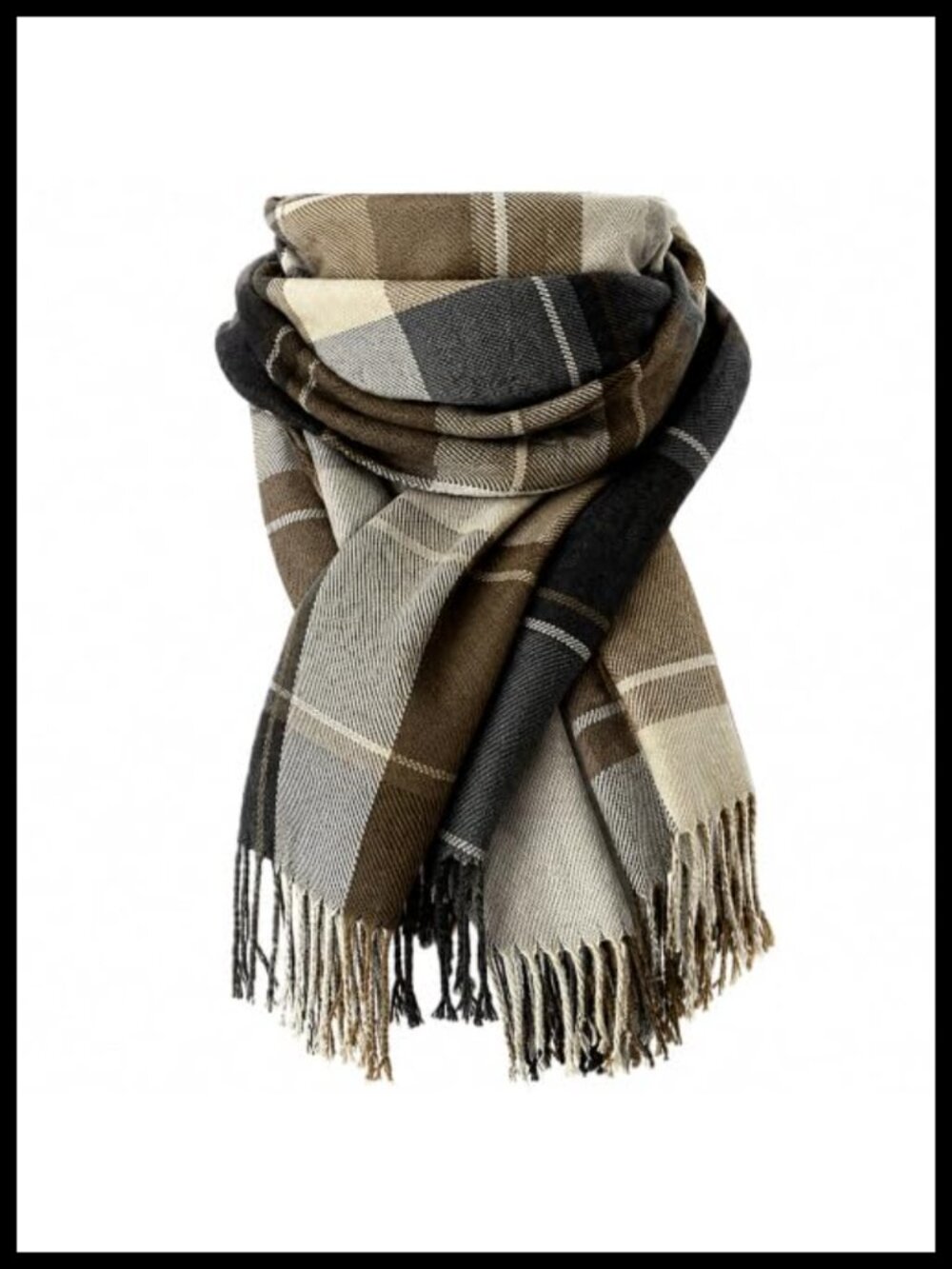 Scottish Tartan Plaid Scarf Soft Warm Winter Shawl Wrap Fringes Polyester